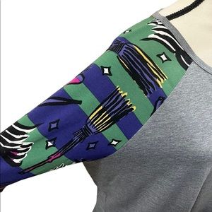 CUTE LULAROE HALLOWEEN OVERSIZED BASEBALL TEE